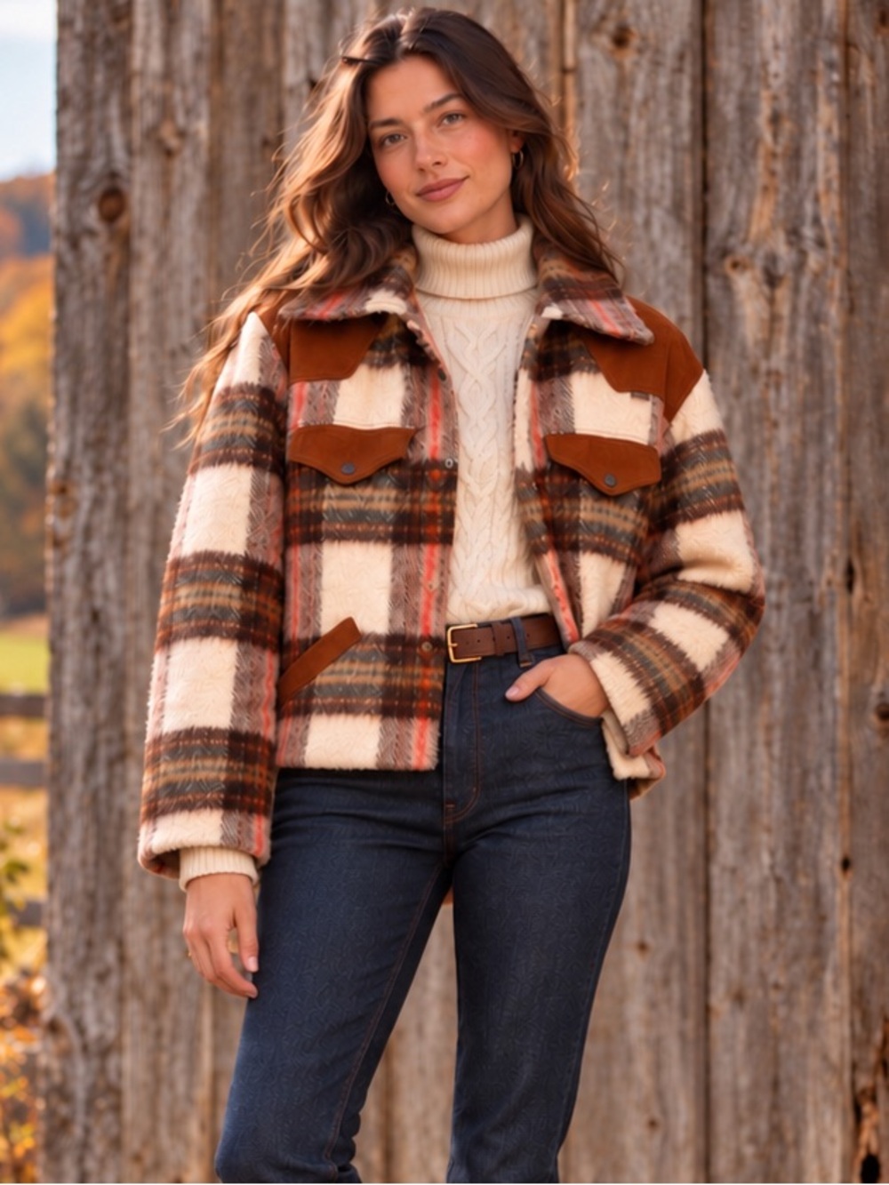 Rare 70s Sportchief L Vintage Plaid Rawhide Quilted Lined Hunting Jacket